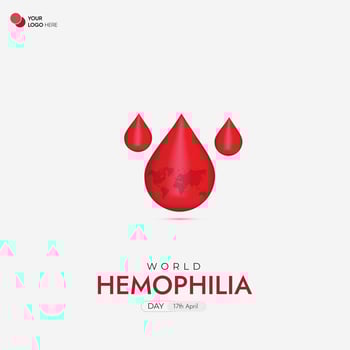 World Hemophilia Day Social Media Post vector