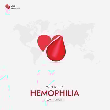 World Hemophilia Day Social Media Post vector