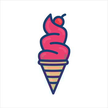 Ice Cream Illustration Vector