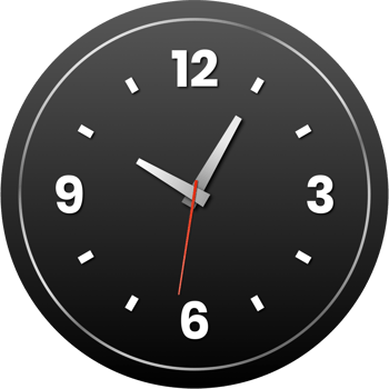 Modern realistic round wall clock. Editable vector format file png