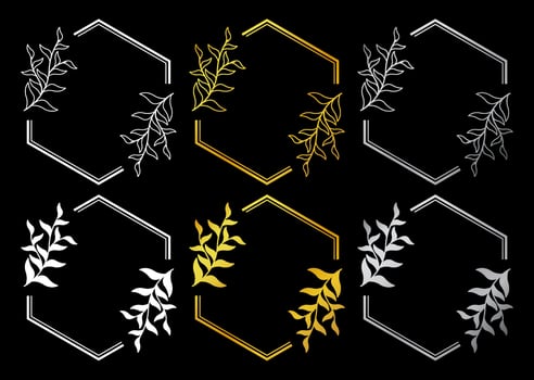 Floral templates for Invitation cards. Flower wedding invitation. vector