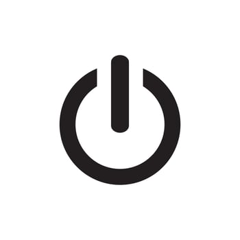 turn off icon design vector