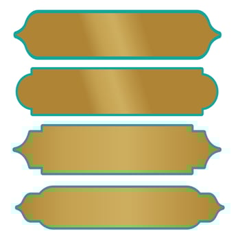 islamic golden frame vector design