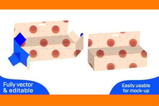 Skin care cream or lotion or facial box dieline template and 3D vector file 3D box
