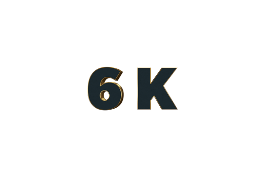 6 K  subscribers celebration greeting banner with Luxury Design png