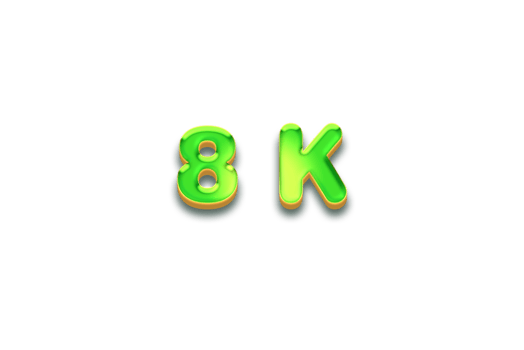 8 K  subscribers celebration greeting banner with Candy Design png