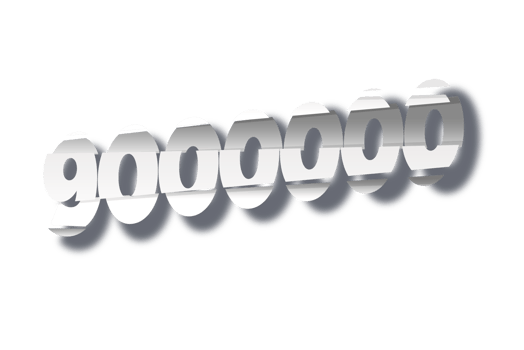 9000000 subscribers celebration greeting Number with cutting design png