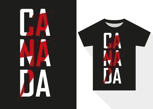 Canada Typography T-shirt Design. Modern Typography t shirt design vector