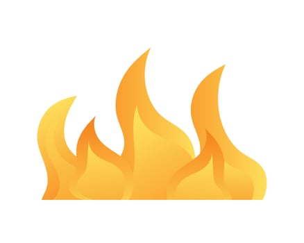 Burning bonfire vector illustration