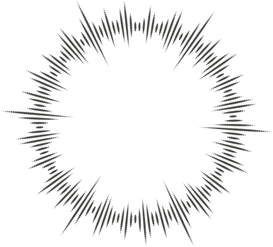Circle audio wave. Circular music sound equalizer. Abstract radial radio and voice volume symbol. png