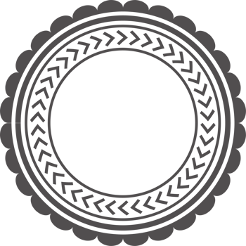 Greek round border. Circle meander frame with ancient ornament. Roman Mediterranean pattern decor png