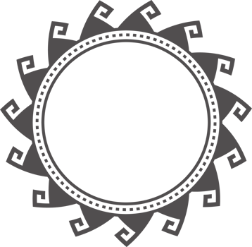 Circle Greek frame. Round meander border. Decoration elements pattern png