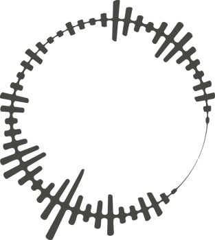 Circle audio wave. Circular music sound equalizer. Abstract radial radio and voice volume symbol. png