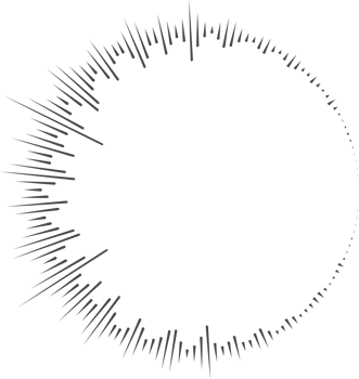 Circle audio wave. Circular music sound equalizer. Abstract radial radio and voice volume symbol. png