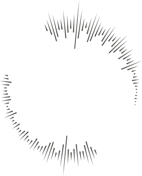 Circle audio wave. Circular music sound equalizer. Abstract radial radio and voice volume symbol. png