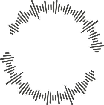 Circle audio wave. Circular music sound equalizer. Abstract radial radio and voice volume symbol. png