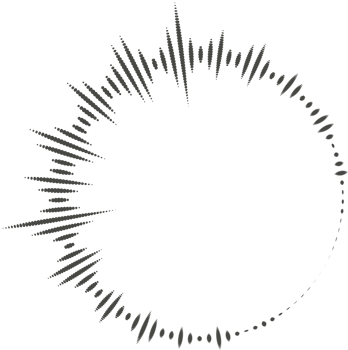 Circle audio wave. Circular music sound equalizer. Abstract radial radio and voice volume symbol. png