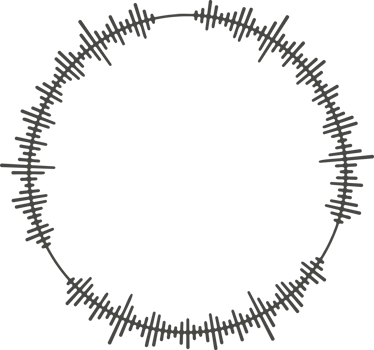 Circle audio wave. Circular music sound equalizer. Abstract radial radio and voice volume symbol. png