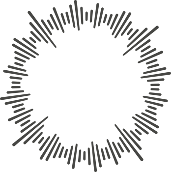Circle audio wave. Circular music sound equalizer. Abstract radial radio and voice volume symbol png