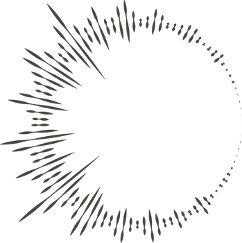 Circle audio wave. Circular music sound equalizer. Abstract radial radio and voice volume symbol png