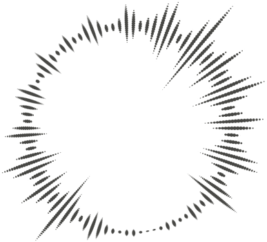 Circle audio wave. Circular music sound equalizer. Abstract radial radio and voice volume symbol png