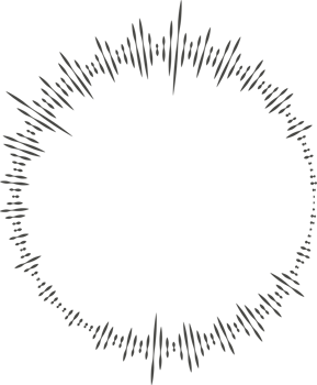 Circle audio wave. Circular music sound equalizer. Abstract radial radio and voice volume symbol png