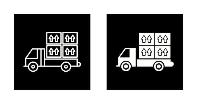 Loaded Truck Vector Icon