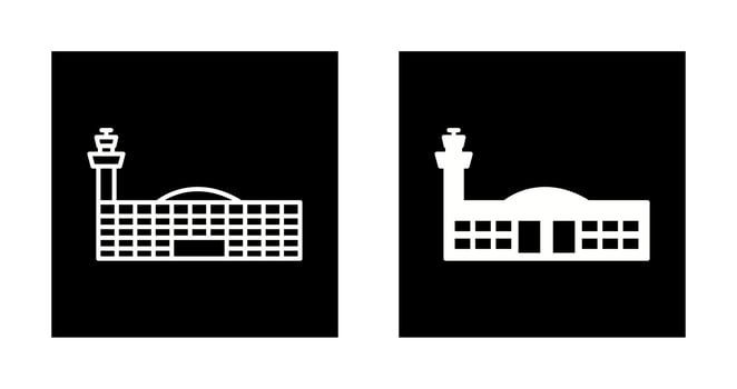 Airport Building Vector Icon