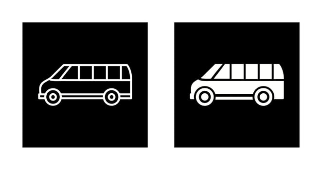 Delivery Bus Vector Icon