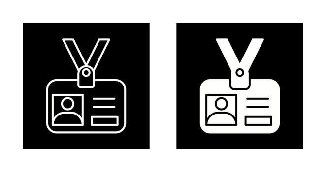 Id Card Vector Icon
