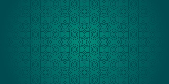 vector flat arabic pattern background green color