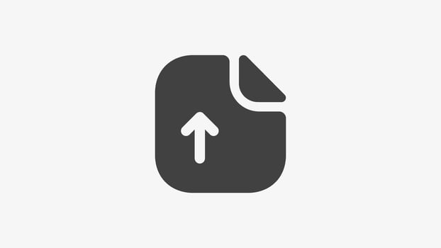 Upload solid icon vector