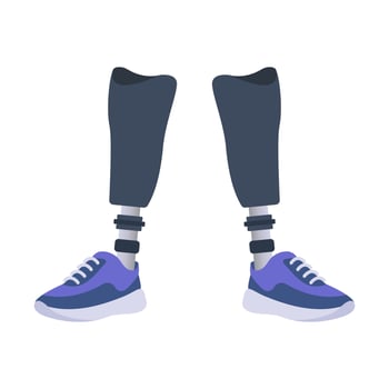 Leg prostheses, vector illustration