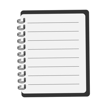 Note book, vector illustration