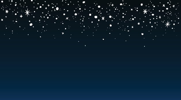 Plain blue background with stars vector