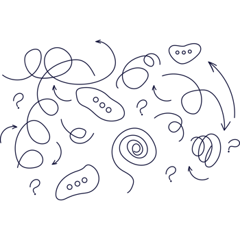 Doodle tangled thoughts png
