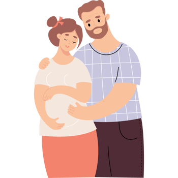 adult  couple expecting baby png