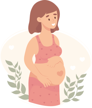 young pregnant girl png