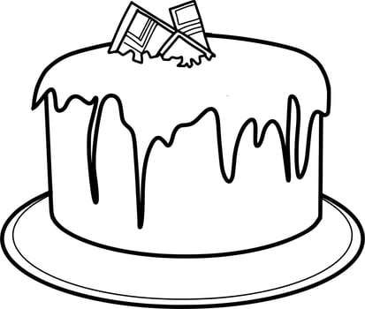 Delicious Cake Sketch vector