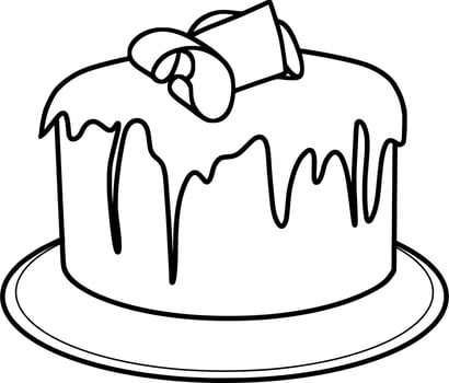 Delicious Cake Sketch vector