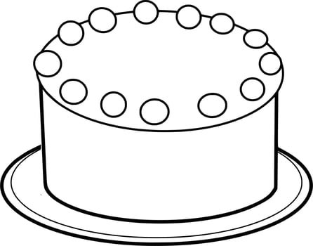 Delicious Cake Sketch vector