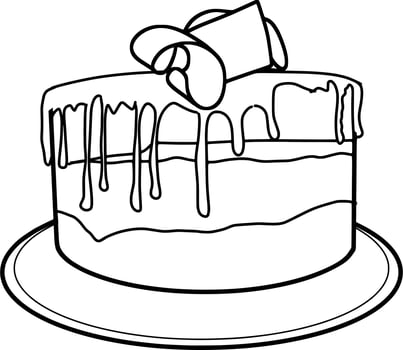 Delicious Cake Sketch vector