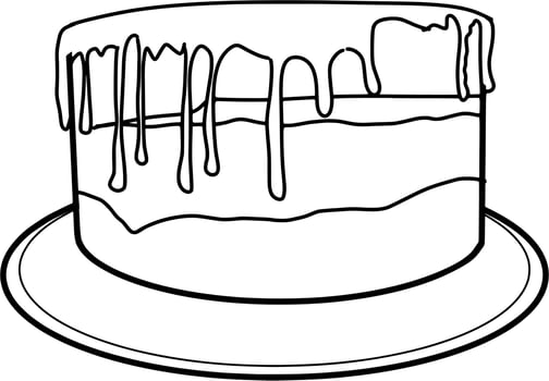 Delicious Cake Sketch vector