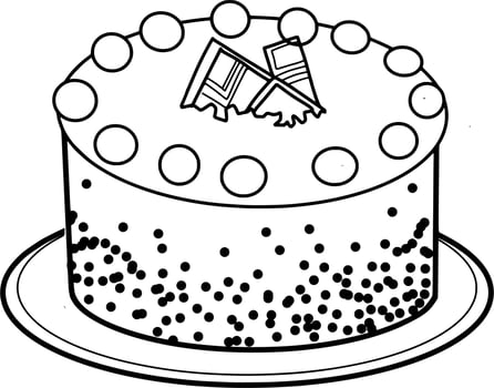 Delicious Cake Sketch vector