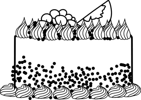 Delicious Cake Sketch vector