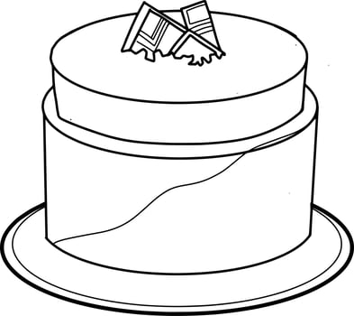 Delicious Cake Sketch vector