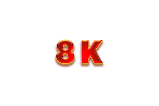 8 k subscribers celebration greeting Number with fruity design png