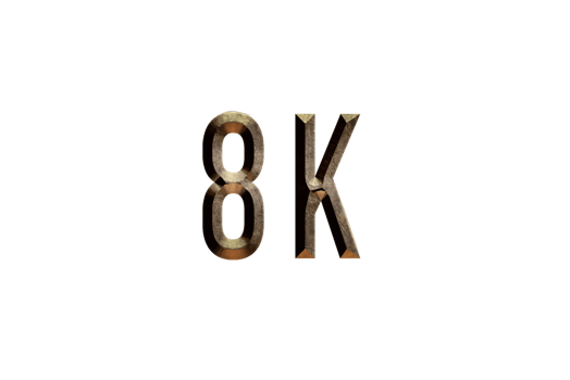 8 K subscribers celebration greeting Number with historical design png