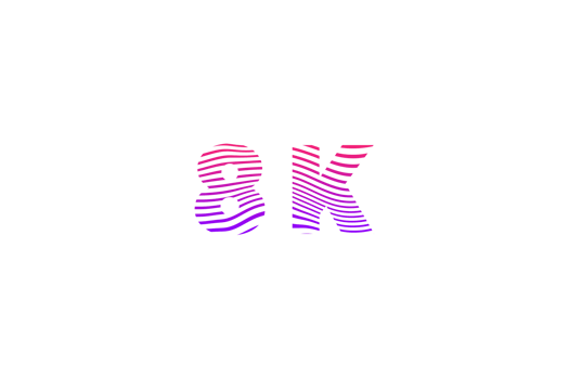 8 k subscribers celebration greeting Number with waves design png