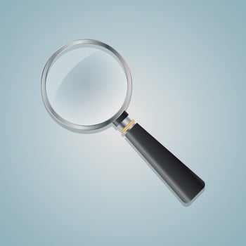 Image Of A Magnifying Glass vector